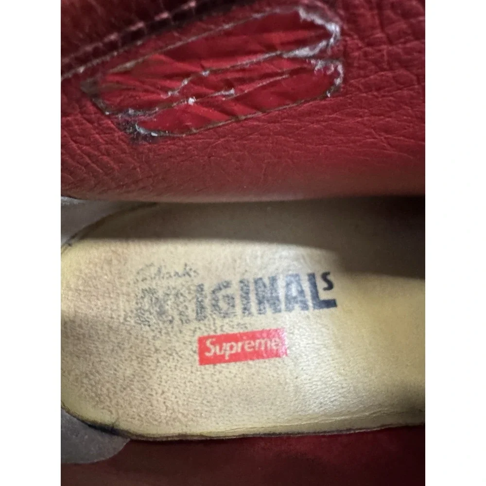 Supreme x Clark's Originals Red Suede Leather‎ Chukka 2011 Size 9.5